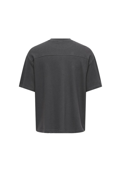 Only & Sons Onslenny Ovz Ss Strct Tee Noos Erkek Gri T-shirt - 22036392