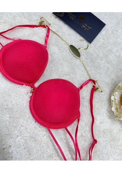 Le Jardin Valeria Biyeli Taşlı Mikro Push-up Arkası İp Detaylı Sü Nar Çiçeği