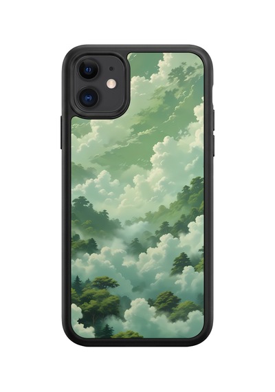 İphone 11 Uyumlu Dağlar Desenli Kamera Korumalı Darbelere Dayanıklı Kılıf 1178-dağlar-iphone11