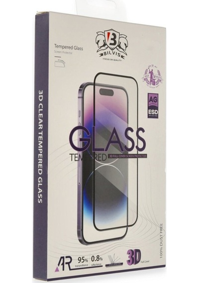 Newface Apple     Uyumlu iPhone 17 Bilvis 3d Cam Ekran Koruyucu - Siyah