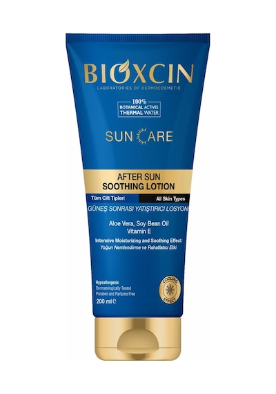 Sun Care Güneş Sonrası Krem Yatıştırıcı Nemlendirici Koruyucu, Aloe Vera Soya Yağı, Vitamin E,