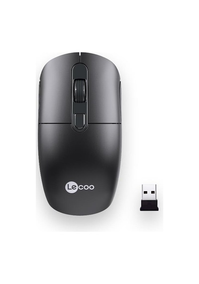 Lecoo M2001 Kablosuz Optik 1600dpı 4 Tuşlu Mouse Siyah