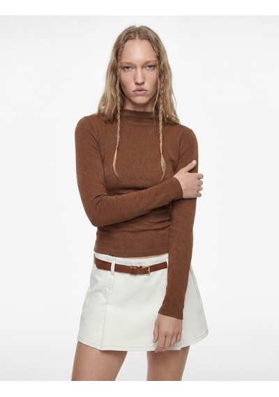 Koton Modal Karışımlı Slim Fit Dik Yaka Uzun Kollu Tişört Kahverengi 7wal10144ık Kahve Koton Modal Karışımlı Slim Fit Dik Yaka Uzun Kollu Tişört Kahverengi 7wal10144ık Kahve