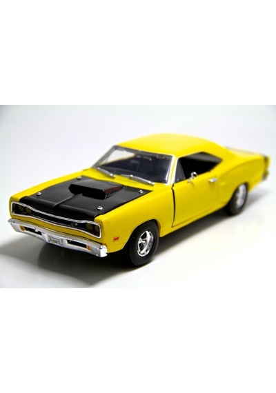 Motormax 1969 Dodge Coronet Super Bee 1/24 Sarı Model Araba