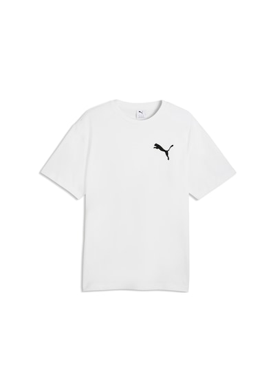 Puma Essentıals Elevated Cat Logo Erkek Geniş Kesim Tişört 634391 02 Beyaz