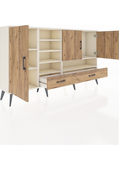 Arges Konsol 8 Raflı 2 Çekmeceli 3 Kapaklı 176x30x99 Aytaşı-çam Atlas Çam - Aytası Arges Konsol 8 Raflı 2 Çekmeceli 3 Kapaklı 176x30x99 Aytaşı-çam Atlas Çam - Aytası