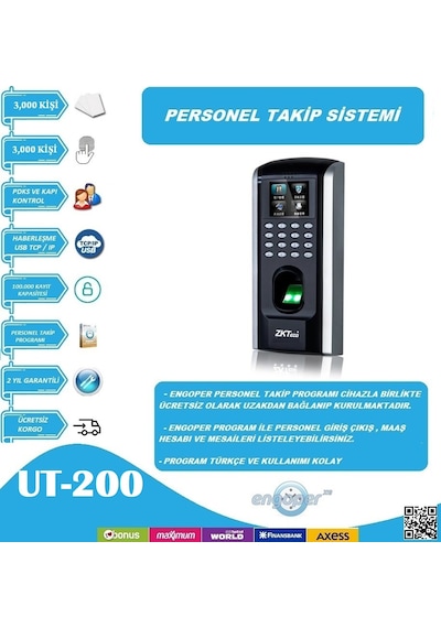 ZKTECO SF200 PARMAKİZİ KARTLI PERSONEL TAKİP SİSTEMİ VE KURULUM