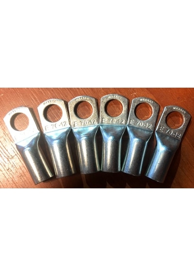 50/100 Adet Maasco Sıkmalı Kablo Pabucu Skp-70Mm M10-M12