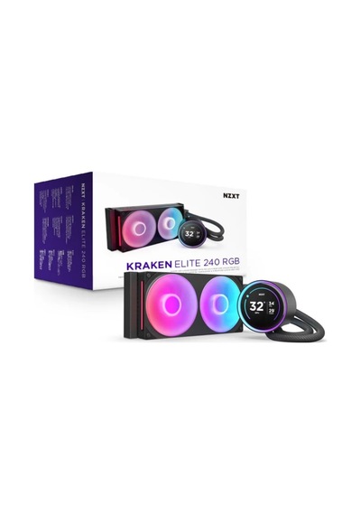 Nzxt Kraken Elite Rgb Black Ips Lcd 240 Mm Intel 1700p/1851p -amd Uyumlu Sıvı Soğutucu