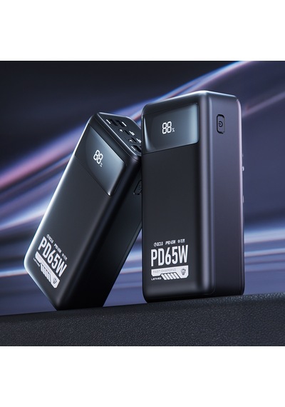 Lenyes Px591d Pro Hızlı Şarj Özellikli Dijital Led Göstergeli Powerbank 65w 50000mah Siyah