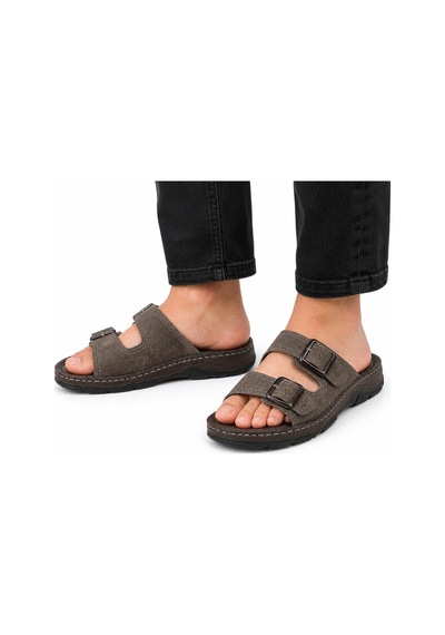 Trendyshose 79748 Anatomic Rahat Erkek Gunluk Terlik Kahve