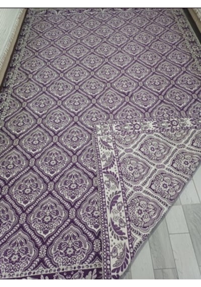 Savan Dokuma Halı Örtüsü 9m² 240 340 Kale Lila2 Diğer