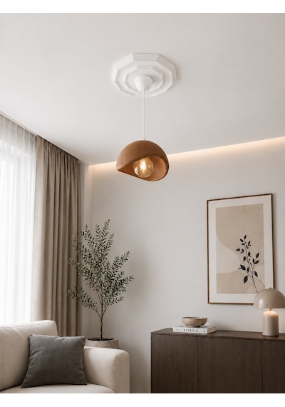 Solea Avize - İskandinav Modern Sarkıt Avize - Balkon, Salon, Yatak Odasına Uygun - Kahverengi