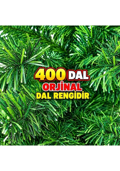 150 Cm Yılbaşı Ağacı 400 Dallı Metal Ayak Metal Gövdeli Noel Ağacı Yüksek Kalite Profesyonel Seri