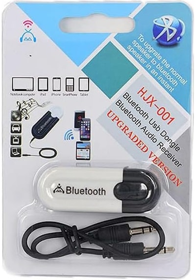Usb Bluetooth 5.0 Ses Alıcı Adaptör Aux 3.5mm Çıkışlı Kablosuz Müzik Alıcısı, Hoparlör Ve Ses Sistemlerini Bluetooth Lu Hale Getiren Dongle Receiver Zr1138