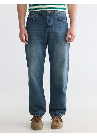 Lcw Jeans Yeşil 745 Baggy Fit Erkek Jean Pantolon
