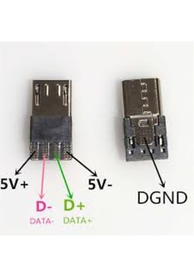 10 Adet 4 Pin Mikro Usb Şarj Soketi Soket Plastik Kapaklı
