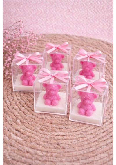 Doğum Günü, Baby Shower , Sünnet ,mevlüt Davetleri İçin 10'lu Kokulu Mum Açık Pembe