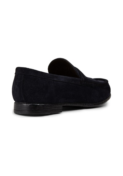 Deery Hakiki Süet Lacivert Erkek Loafer Ayakkabı - 01510mlcvc06 Lacivert