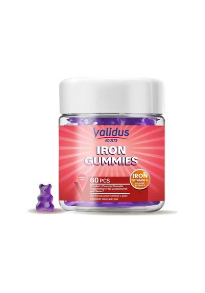 Iron Vitamin C Rosehip Extract 60 Gummies