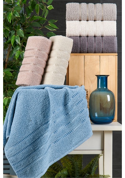Eponj Home 6lı El Havlu Seti 50x85 You Lila-krem-mor-pudra-a.kahve-mavi Lila-krem-mor-pudra-a.kahve-mavi