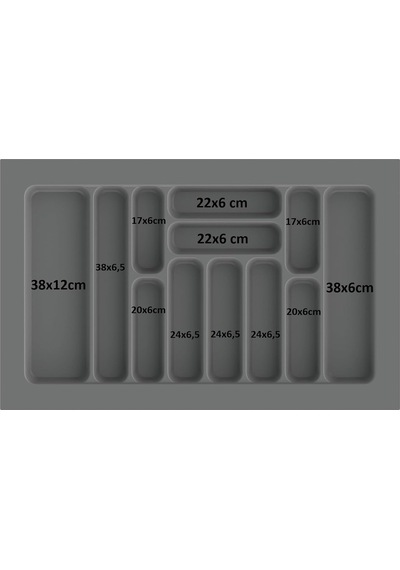 Deltaaks Çekmece Içi Kaşıklık Kepçelik Düzenleyici 79x49 Cm 69x40 Cm Kadar Kesilebilir Diğer