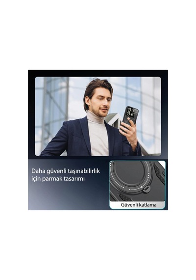 Xiaomi Redmi Note 13 Pro 5g Kılıf Joy Lens Standlı Kapak - Mor 0.2M-Çok Renkli