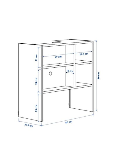 Ikea Metod Aspiratör Dolabı İskeleti, Beyaz, 80x37x80 Cm