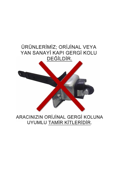 Citroen C4 Hb Kapi Gergi Kolu (Limitör) Tamir Kiti 2004-2011 546758445 Arka 2 Kapı Set