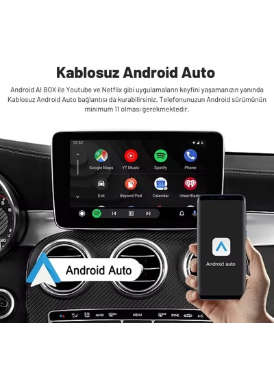 Carplay Ai Box 4gb+32gb Youtube,netflix,google Play & Kablosuz Carplay&android Auto- Android 14