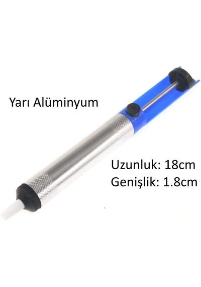 Teknozeel Metal Gövdeli Lehim Sökme Pompası Havya Pompası