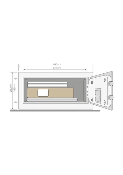 Yale Yleb/200/Eb1 Yüksek Güvenlikli Laptop Tipi Çelik Kasa