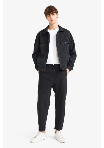 Defacto Regular Fit Düğmeli Cepli Jean Ceket F4738ax25aunm40 Siyah Defacto Regular Fit Düğmeli Cepli Jean Ceket F4738ax25aunm40 Siyah