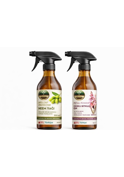 Çiçek Açtıran Ve Neem Yağı İkili Bakım Seti 2 L - 1 L - 1 L - 500 ML
