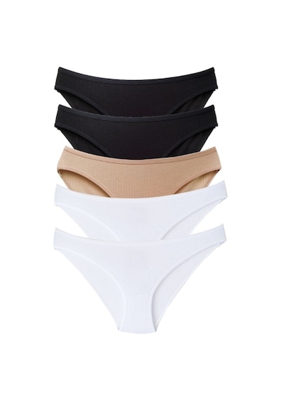 Alya Underwear Kedi Baskılı Su Yolu Lastikli Kadın Bikini Külot-7'li Paket P01