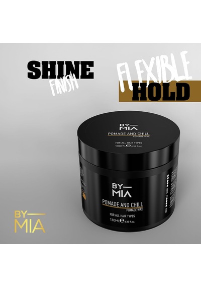 Pomade And Chill, Parlak Görünüm, Esnek Tutuş, Erkekler Ve Kadınlar İçin Saç Vaksı 130 Ml