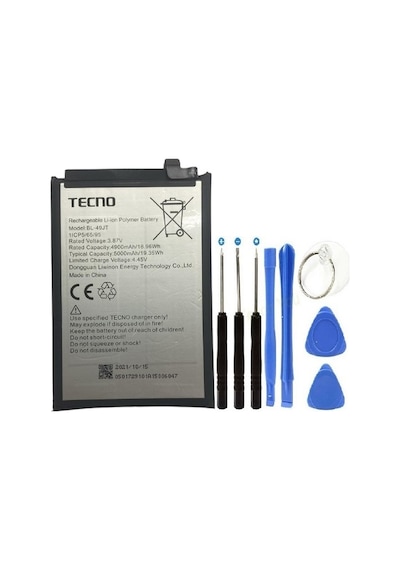 Tecno Spark 8 Pro Pil Batarya + Tamir Set Bl-49jt 5000 Mah