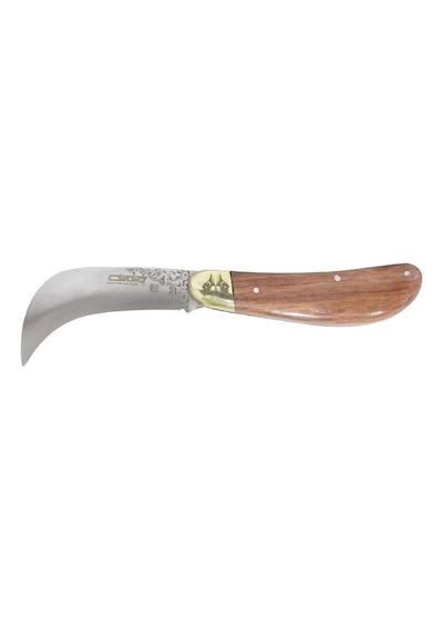 Dadaş 19 CM Bursa Aşı Bıçağı Eğri Ağız Ahşap Sap