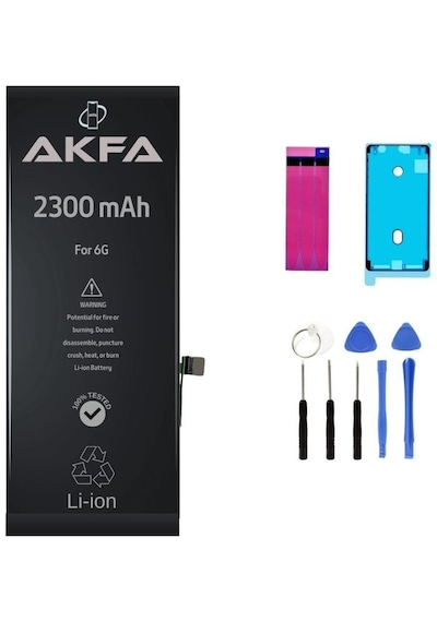 Akfa Apple Uyumlu iPhone  6 Telefon Batarya- 2300 Mah Tamir Seti Model:bgmpvw37