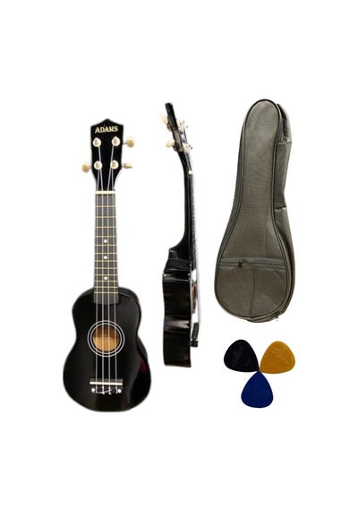 54 Cm Soprano Siyah Ukulele Kılıf Ve Pena Dahil