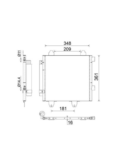 Mahle Ac459001s Klima Radyatörü Kondenseri P107 05 14 1.0i 12v-1.4hdi 05 C1 1.0i 12v-1.4hdi 05 6455.ef-6455.ee -