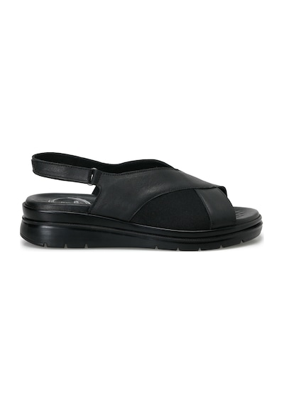 Polaris 105915.z Siyah Kadın Düz Sandalet 000000000102719447