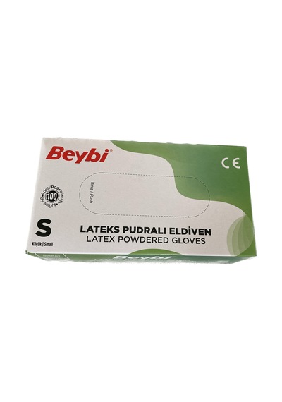 Beybi Lateks Pudralı Eldiven 100 Adet