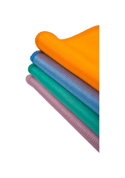 4 Adet Spark Kristal Mikrofiber Cam Silme Bezi Ve Genel Temizlik & Kurulama Bezi 40x40 Cm.