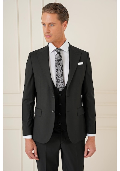 Efor Tk 904 Slim Fit Siyah Spor Takım Elbise Siyah Efor Tk 904 Slim Fit Siyah Spor Takım Elbise Siyah