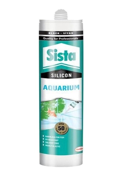 Akvaryum Silikon, 280ml, Siyah Diğer