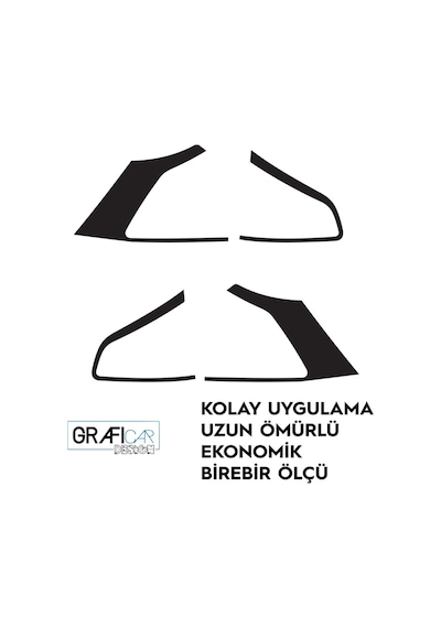 Vw Golf 7/7,5 Stop Çerçeve Sticker-Kolay Uygulama-Uzun Ömürlü