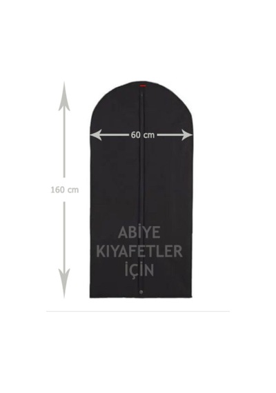 Serstil Abiye Elbise Kılıfı Gamboç Siyah 60 X 160 Cm