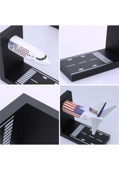 Zekupp Boeing 737-800 1/100 Ölçekli USA Temalı Maket Uçak Kitap Tutucu
