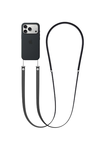 E2m Crossbody Strap Telefon Askısı Siyah